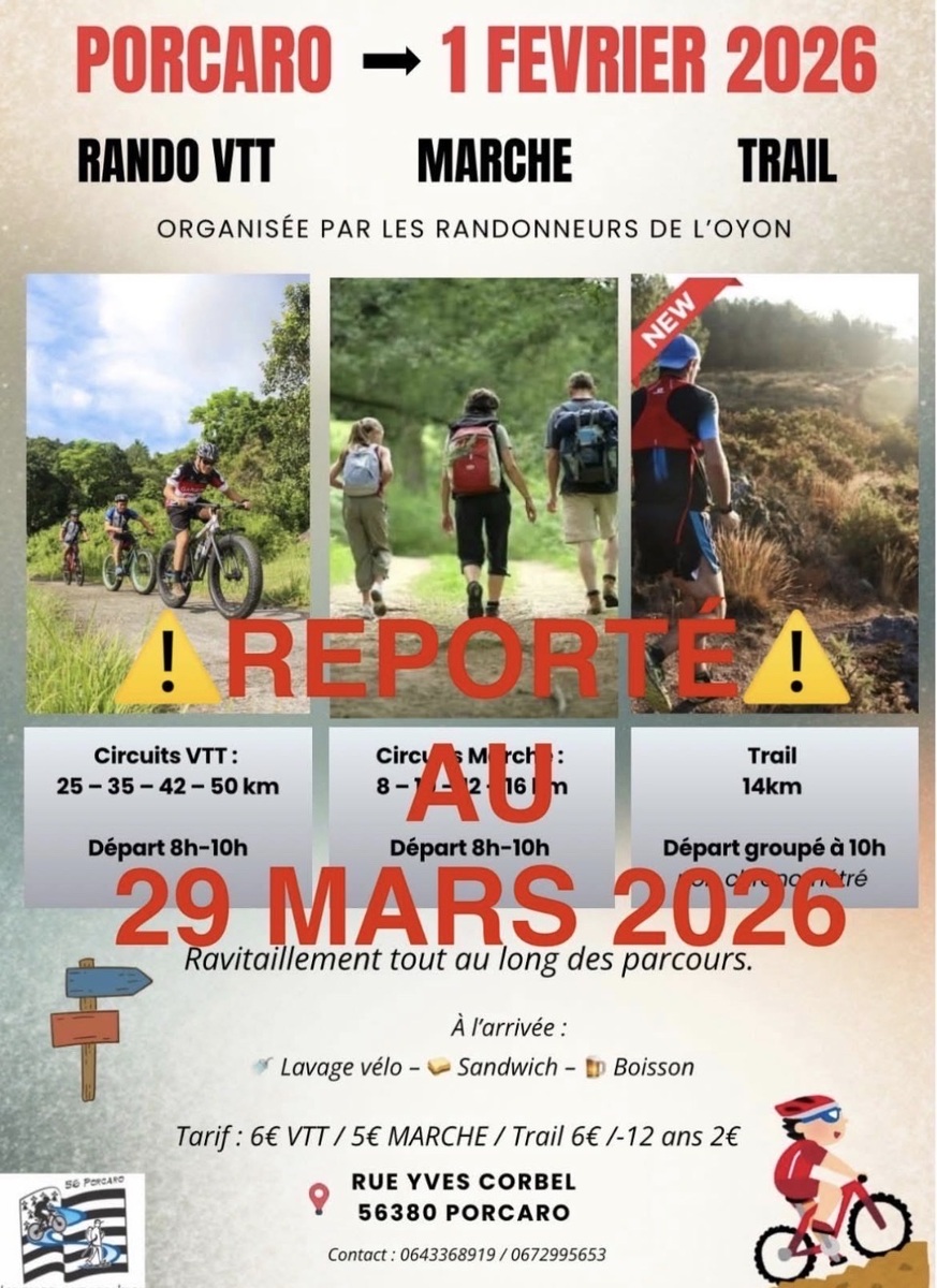 rando / VTT / Trail de Porcaro