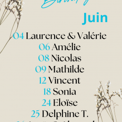 Anniversaires de juin